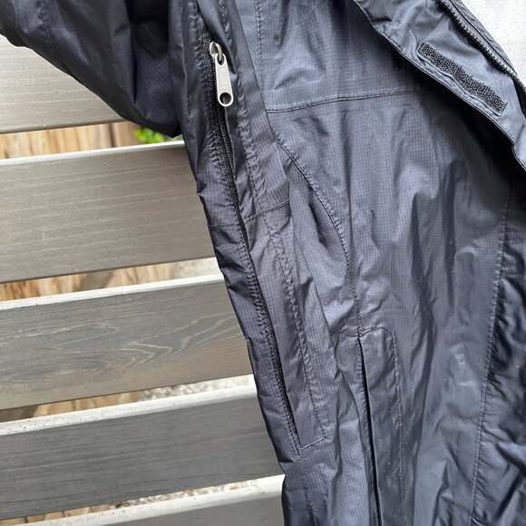 Marmot Women's PreCip Eco Jacket Size S Black Waterproof Taped Seams Hood - Picture 8 of 12
